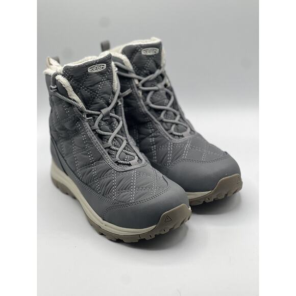 KEEN Women's Terradora 2 Wintry Waterproof Snow Boot, Magnet/Steel Grey Size 8.5 - Picture 1 of 12